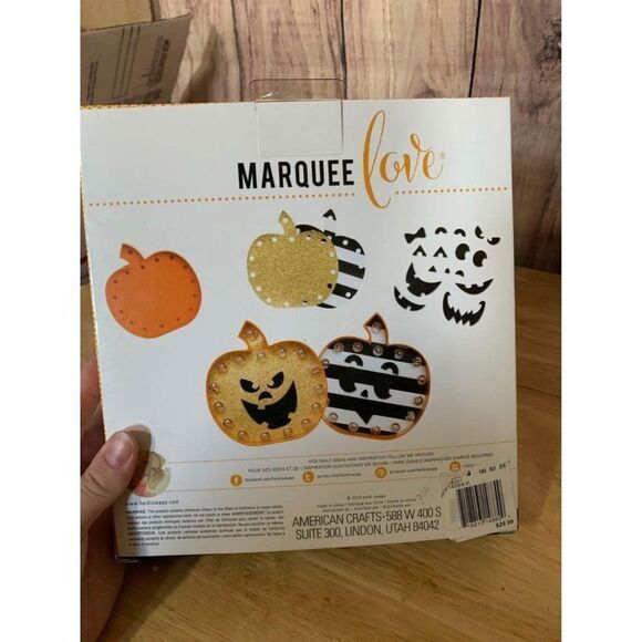 Heidi Swapp Marquee Love Halloween Kit-Pumpkin Brand New - Picture 5 of 6